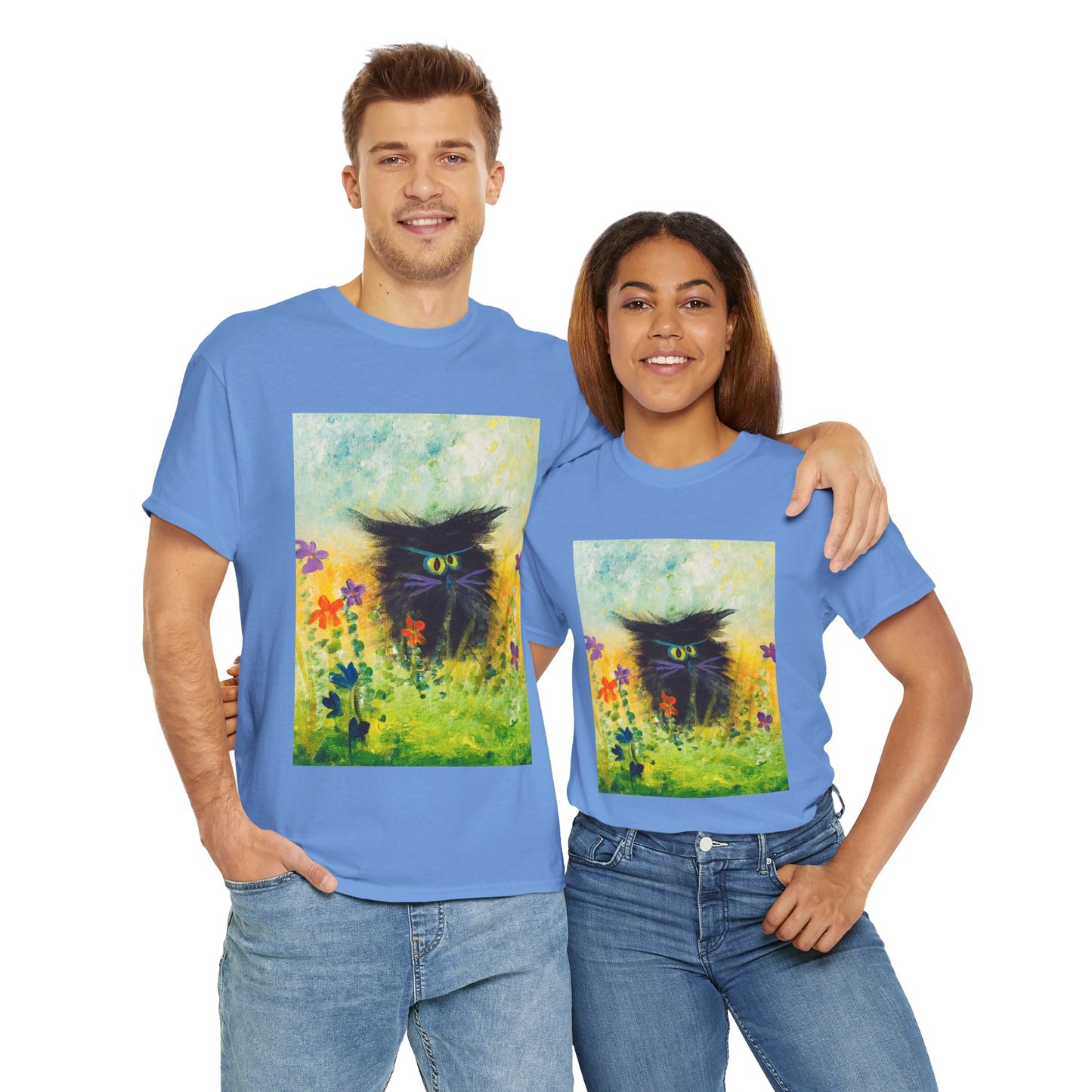 Black Cranky Cat T-Shirt! Free Shipping