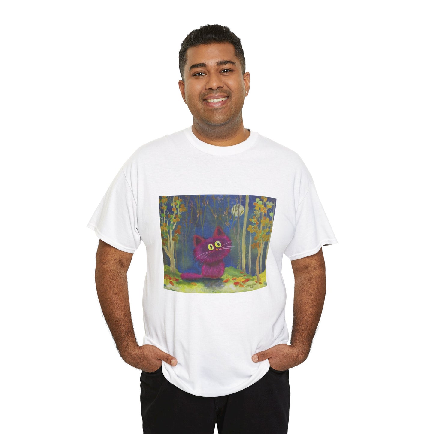 MoonKitten in the Forest Cranky Cat T-Shirt! Free Shipping