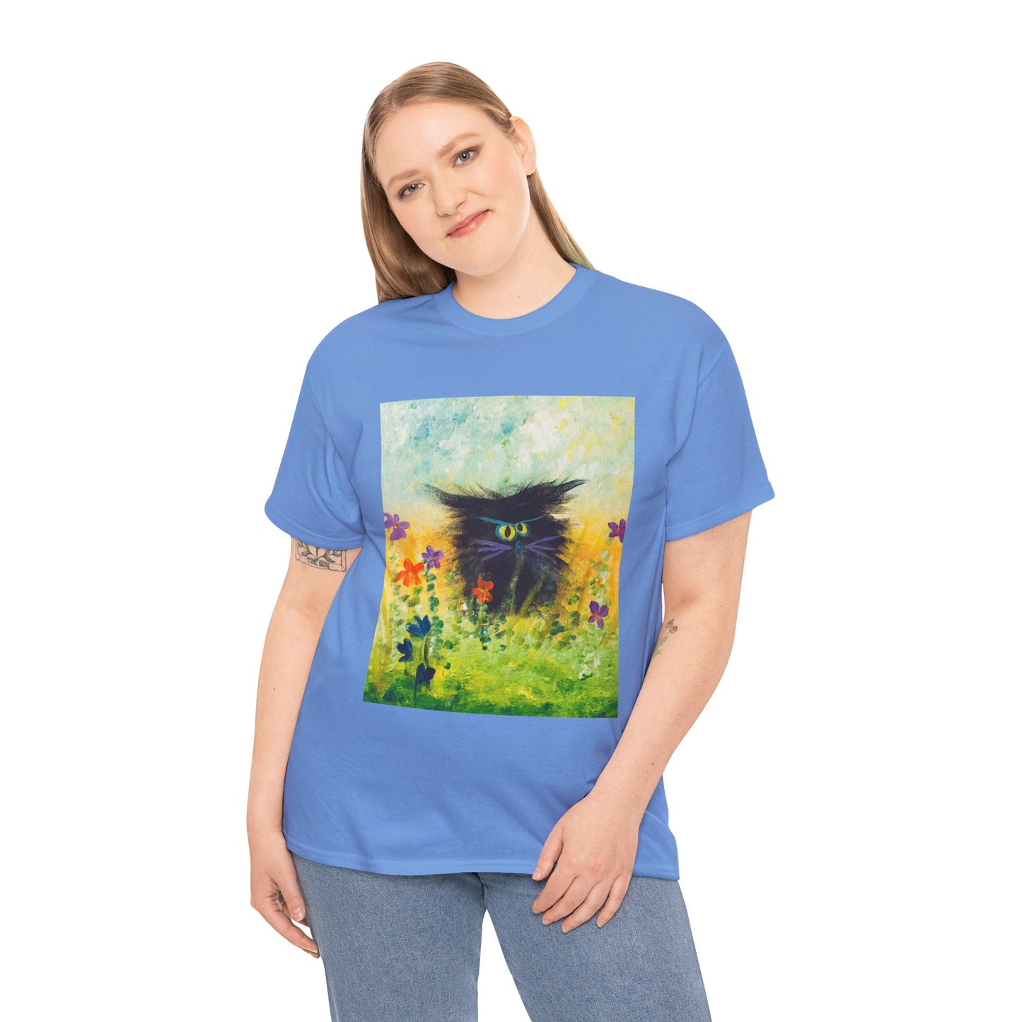 Black Cranky Cat T-Shirt! Free Shipping