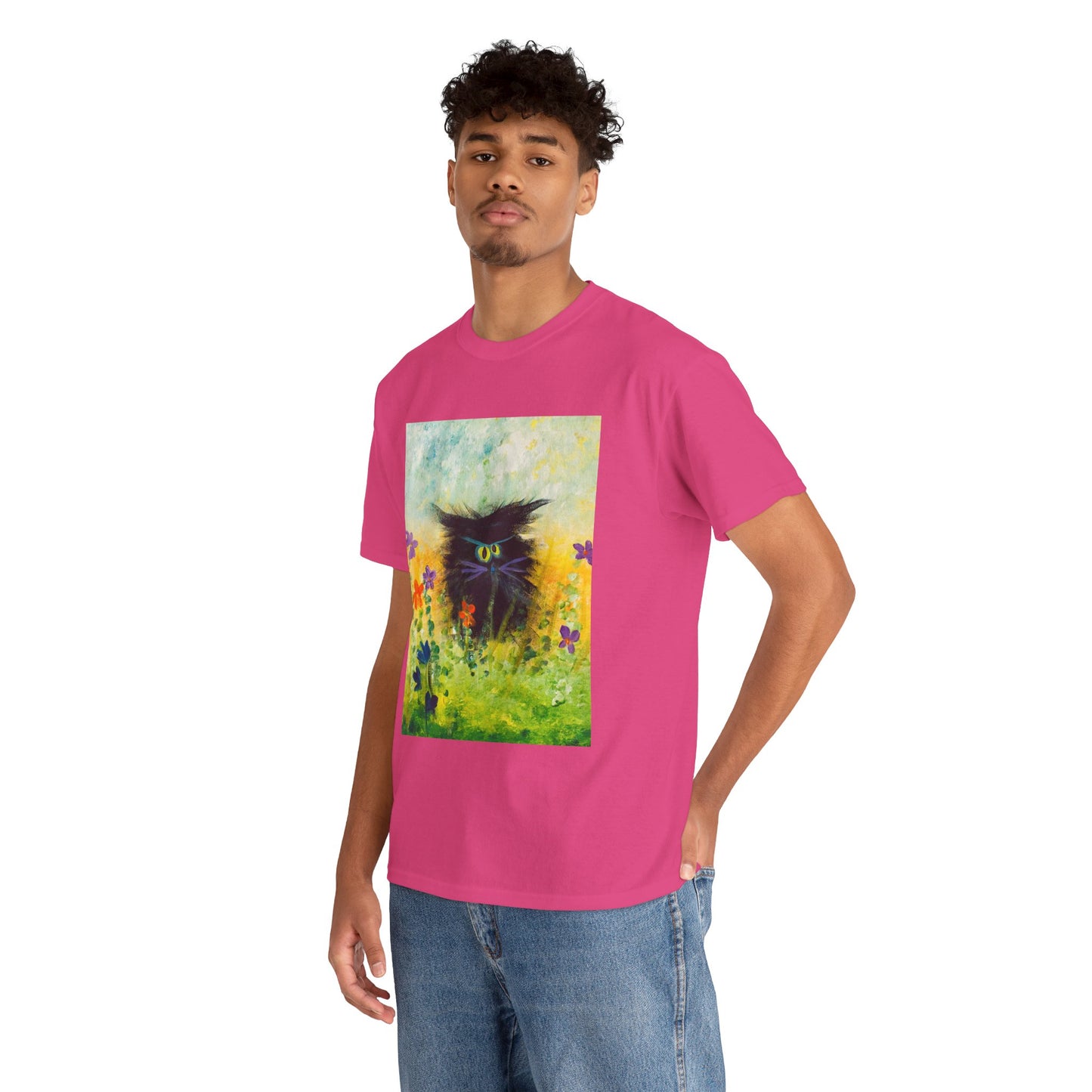 Black Cranky Cat T-Shirt! Free Shipping