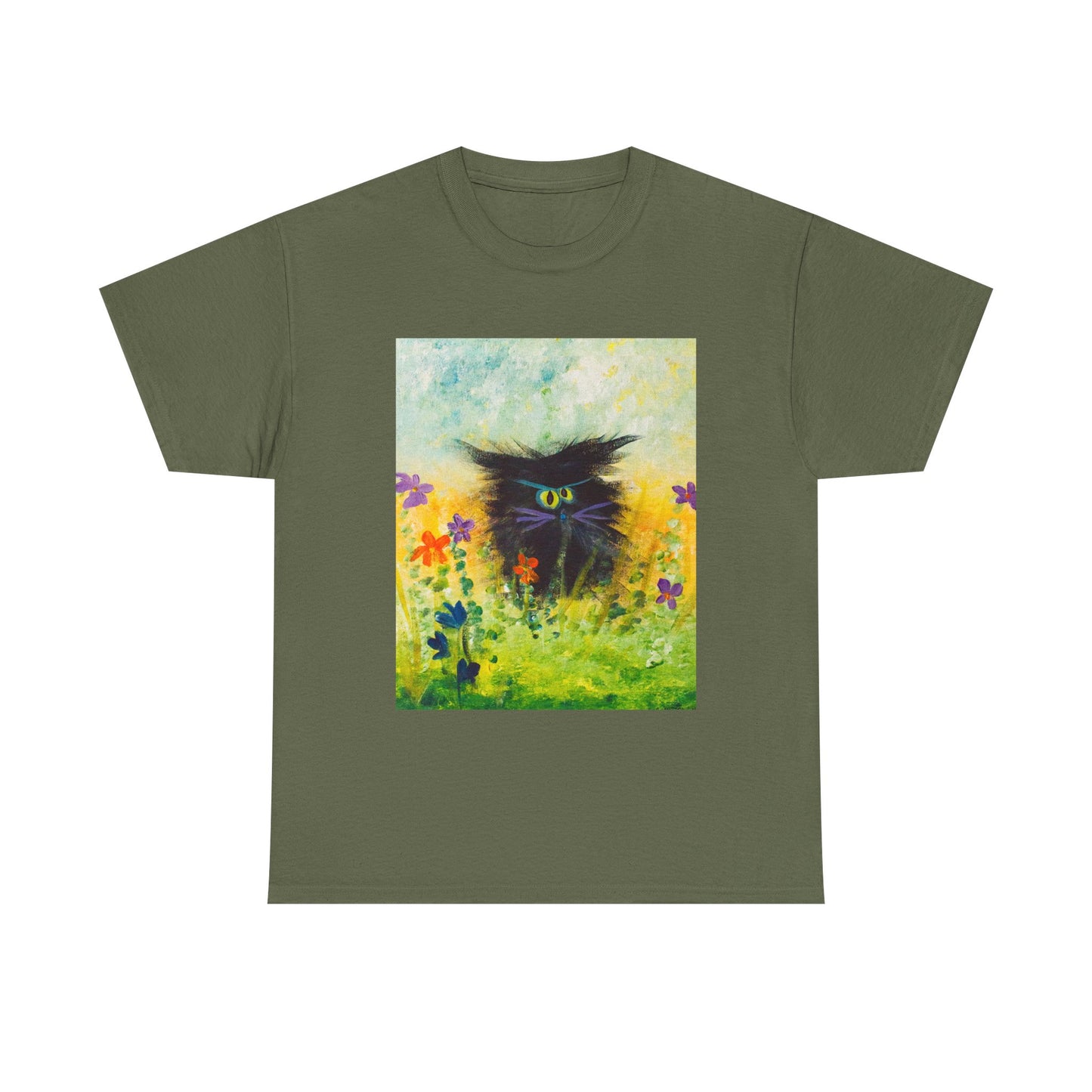 Black Cranky Cat T-Shirt! Free Shipping