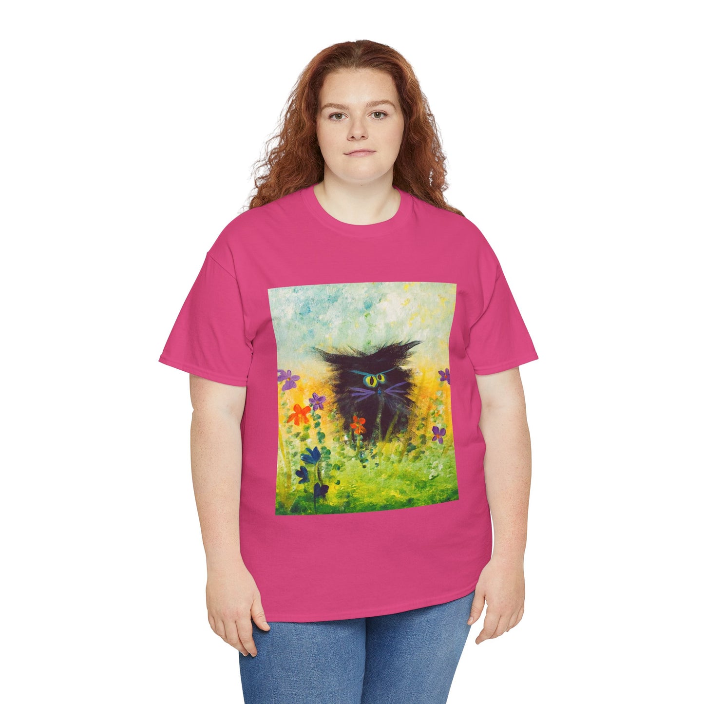 Black Cranky Cat T-Shirt! Free Shipping