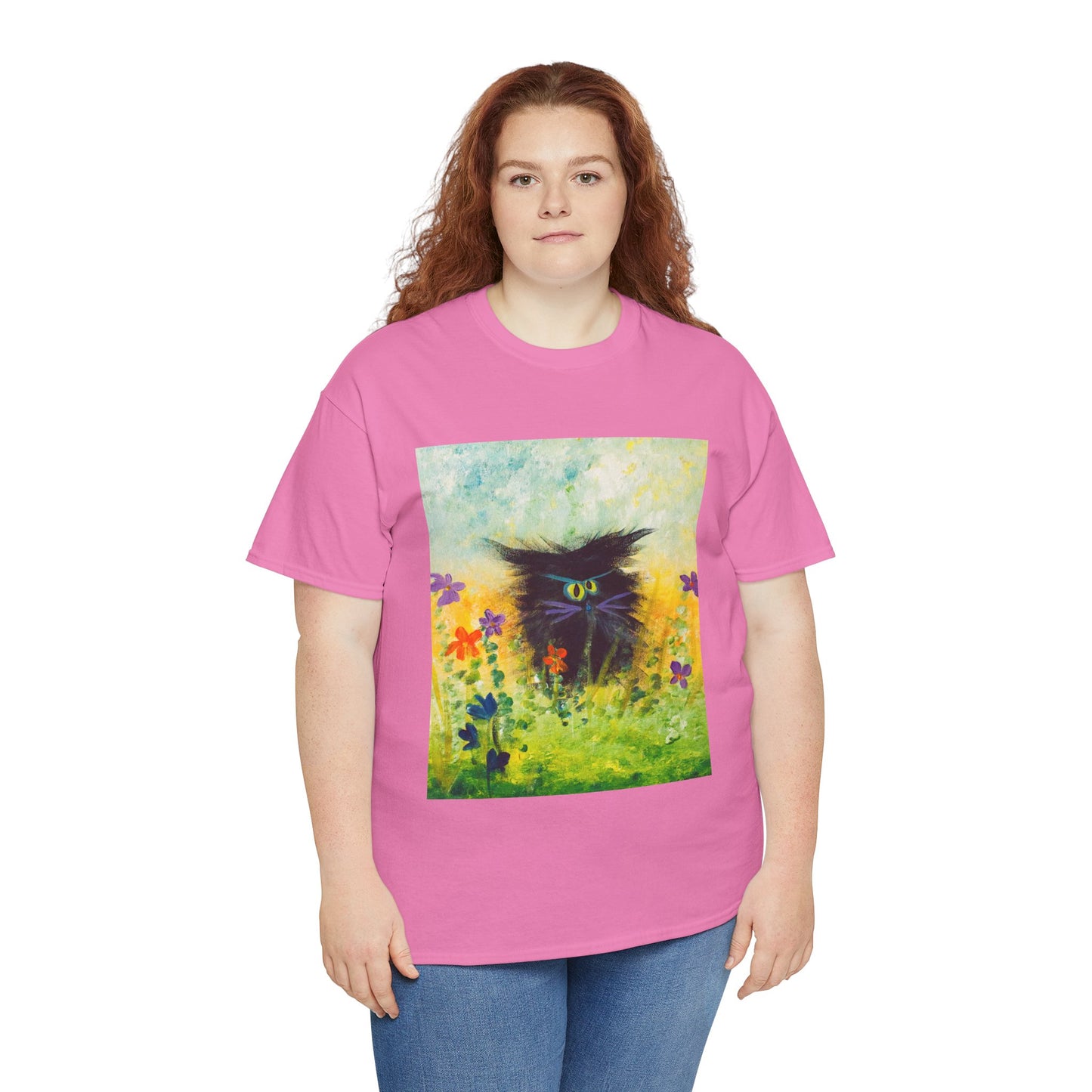 Black Cranky Cat T-Shirt! Free Shipping