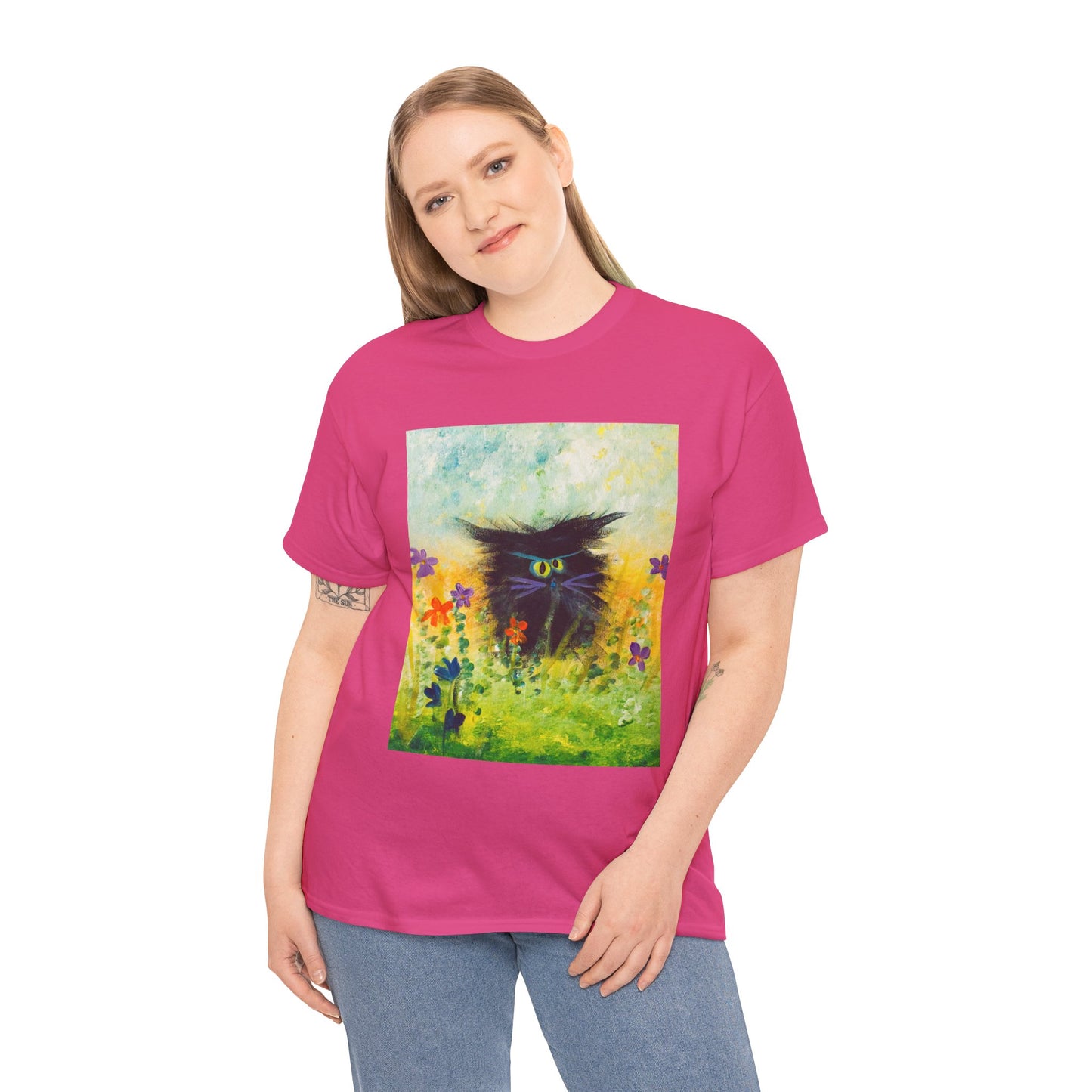 Black Cranky Cat T-Shirt! Free Shipping