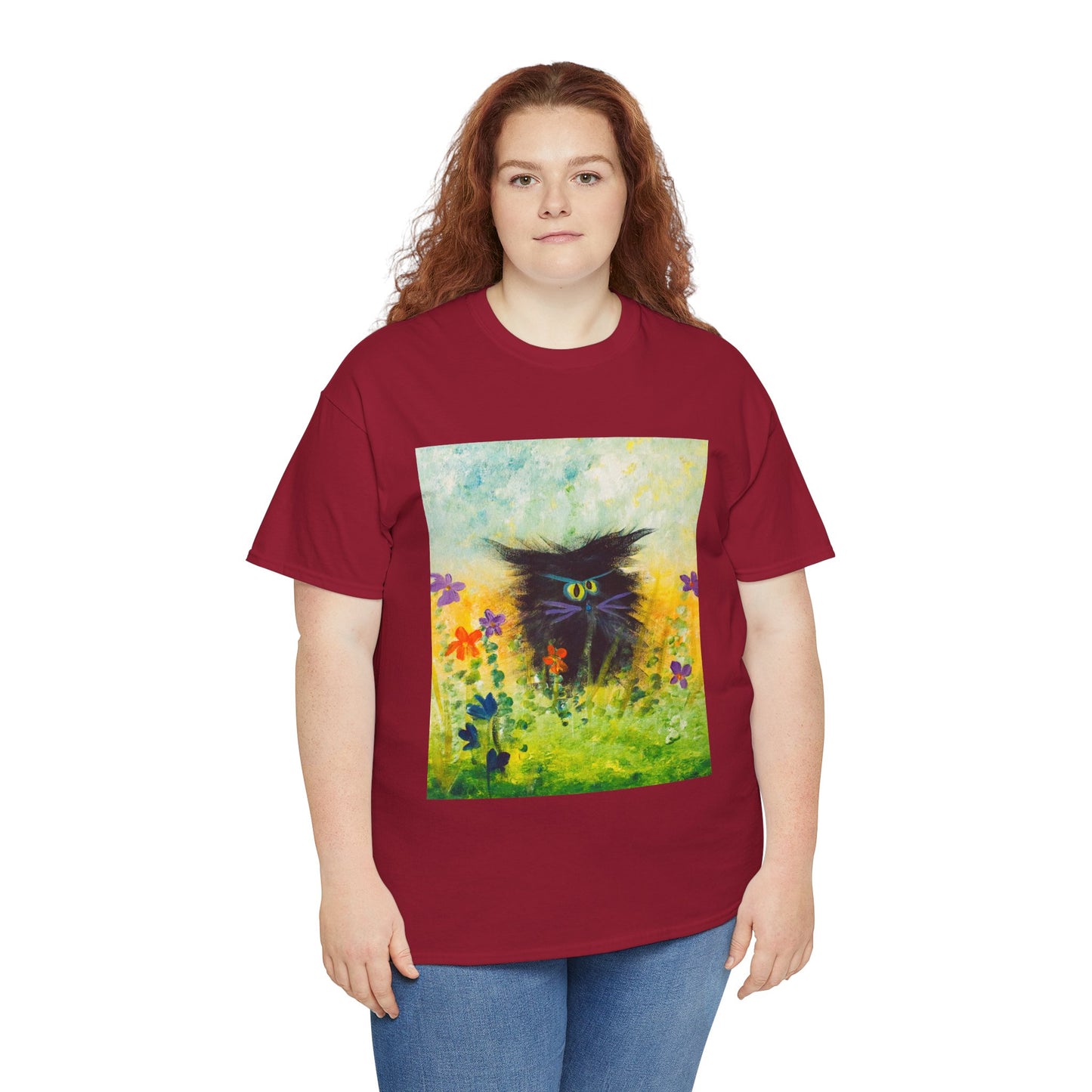 Black Cranky Cat T-Shirt! Free Shipping