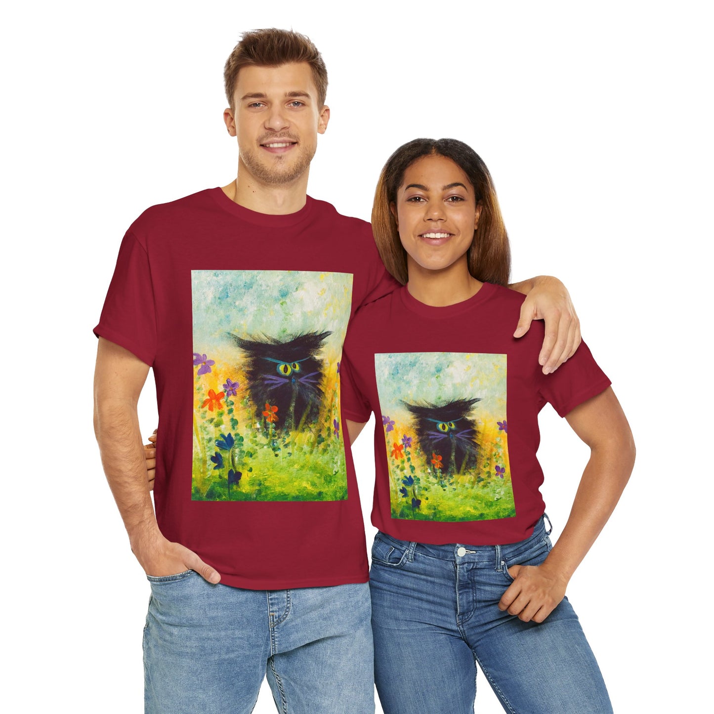 Black Cranky Cat T-Shirt! Free Shipping