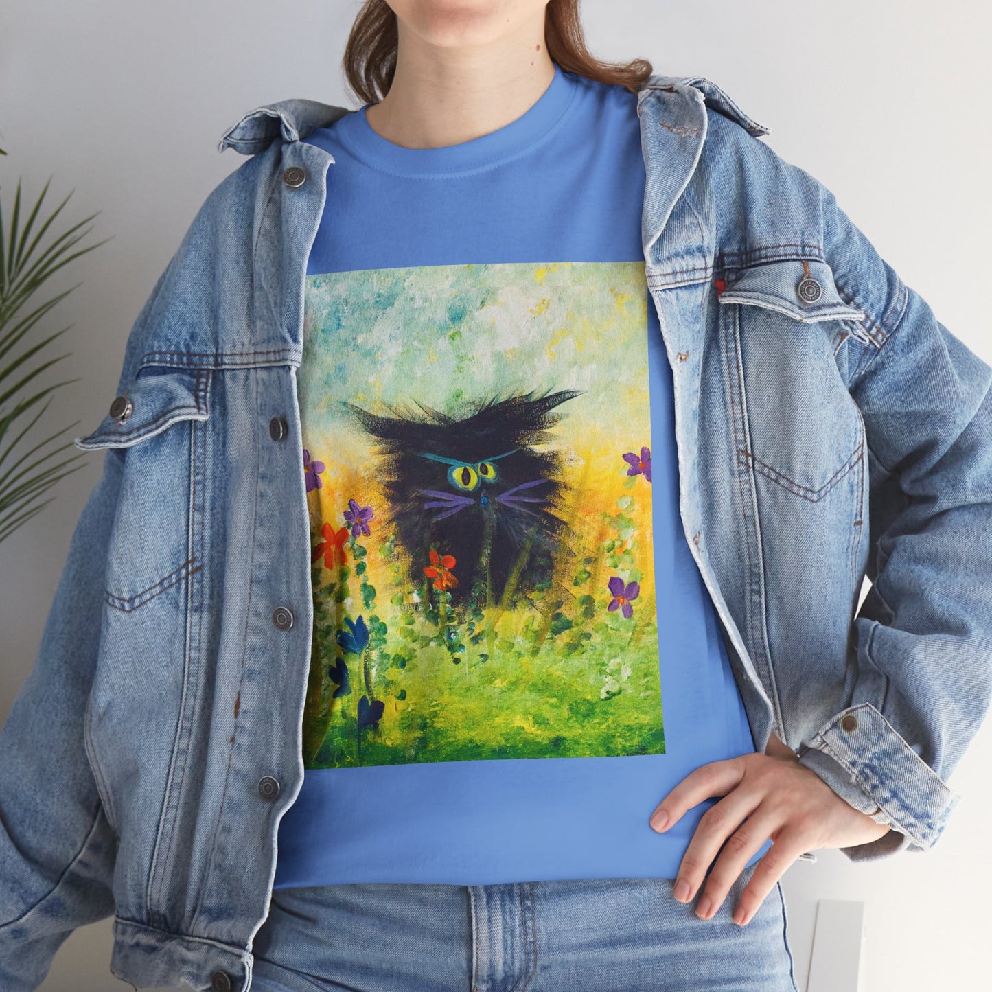 Black Cranky Cat T-Shirt! Free Shipping