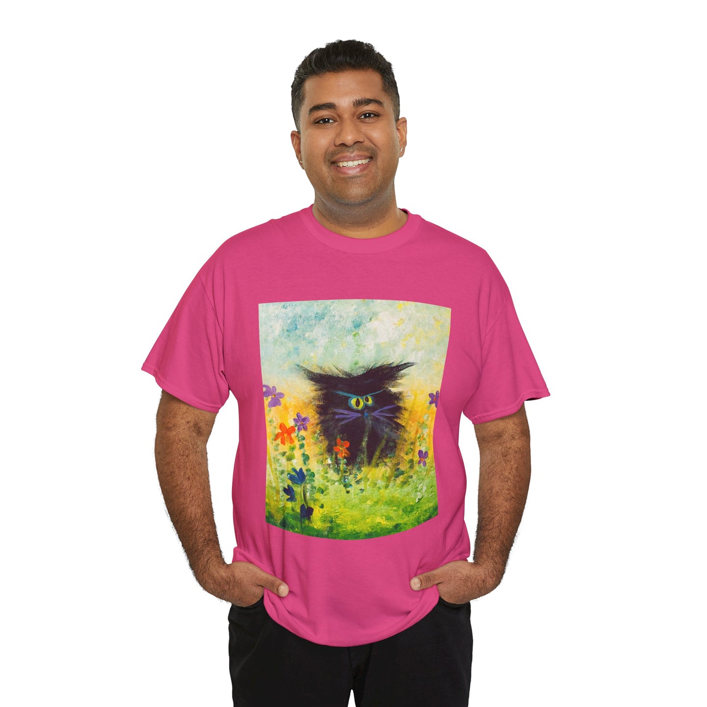 Black Cranky Cat T-Shirt! Free Shipping