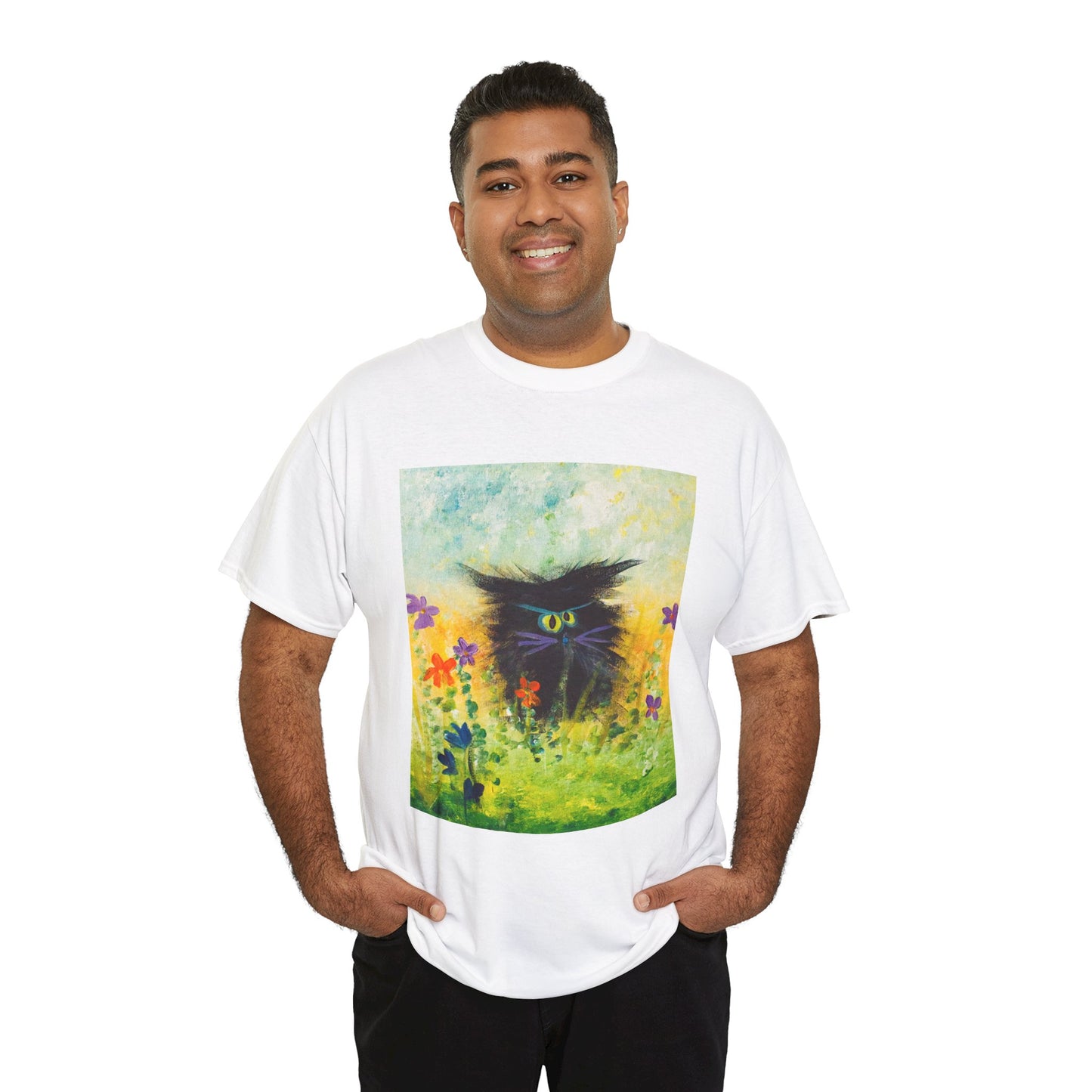 Black Cranky Cat T-Shirt! Free Shipping