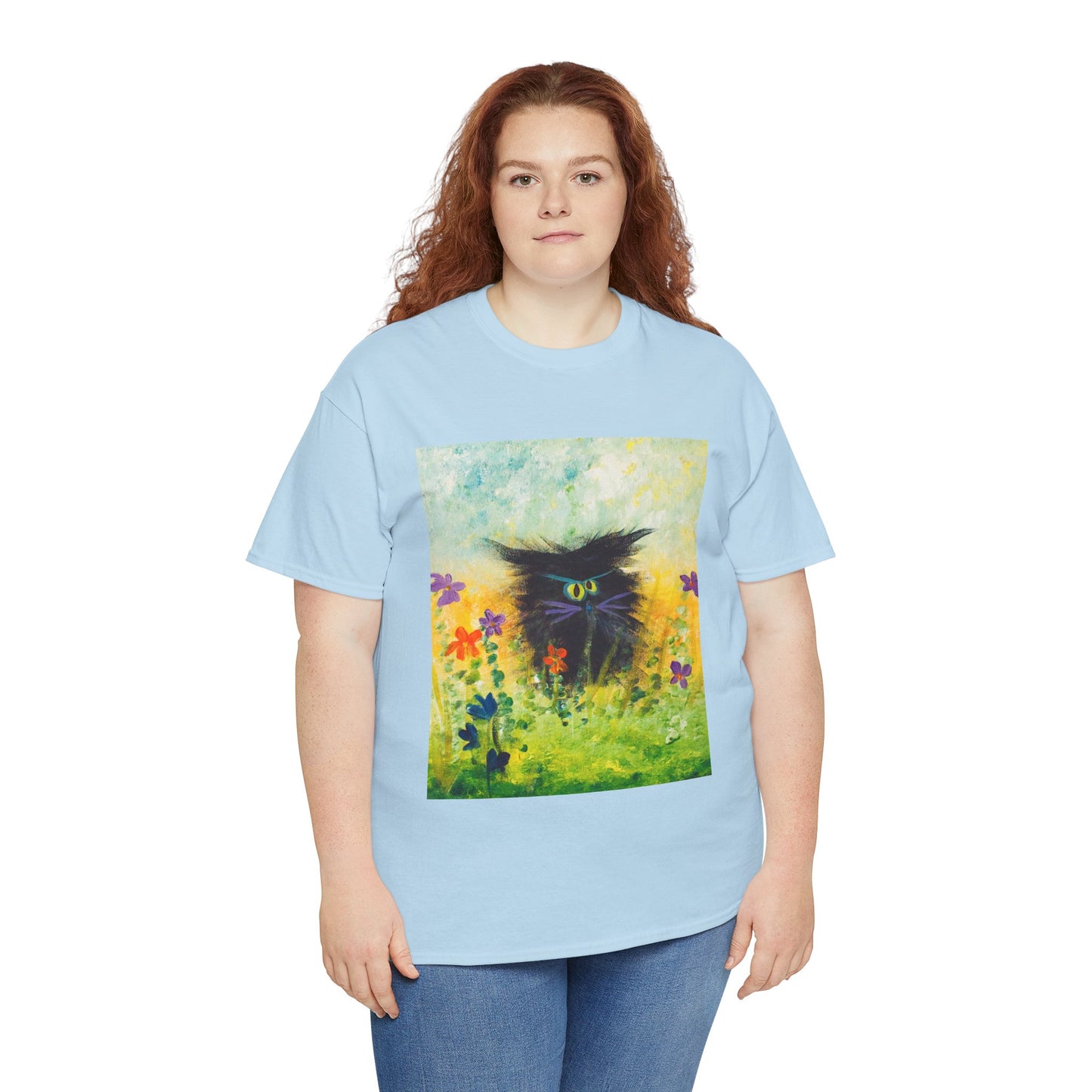 Black Cranky Cat T-Shirt! Free Shipping