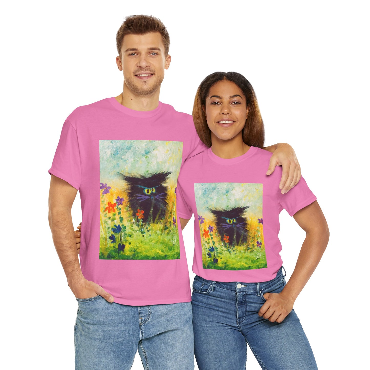 Black Cranky Cat T-Shirt! Free Shipping