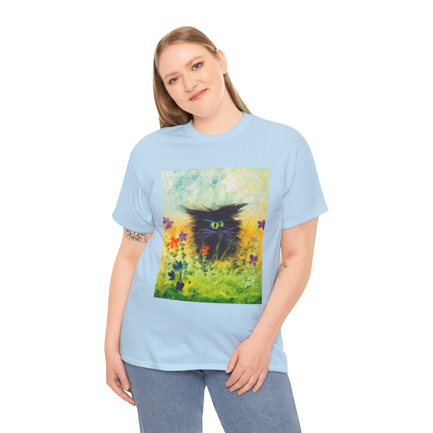 Black Cranky Cat T-Shirt! Free Shipping