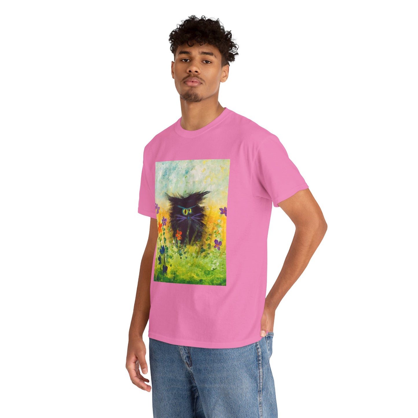 Black Cranky Cat T-Shirt! Free Shipping