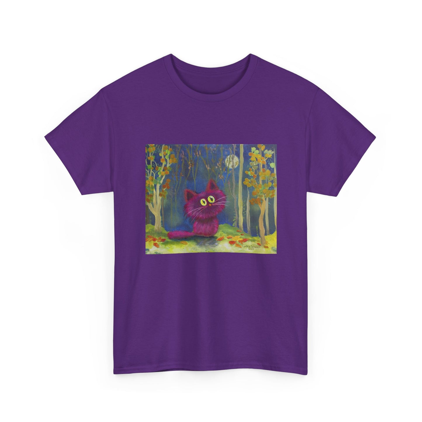 MoonKitten in the Forest Cranky Cat T-Shirt! Free Shipping
