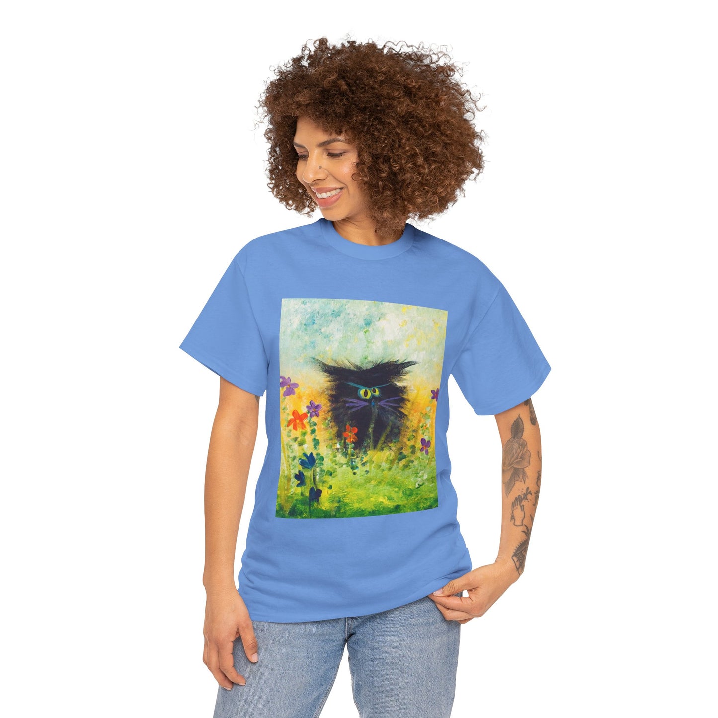 Black Cranky Cat T-Shirt! Free Shipping