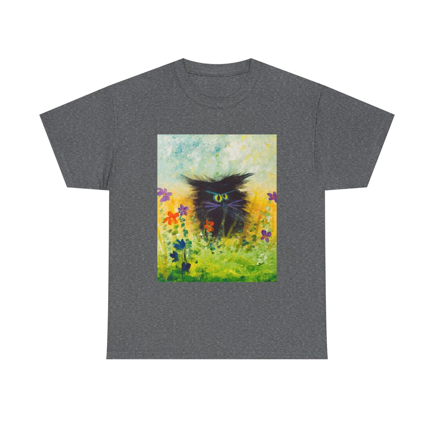 Black Cranky Cat T-Shirt! Free Shipping