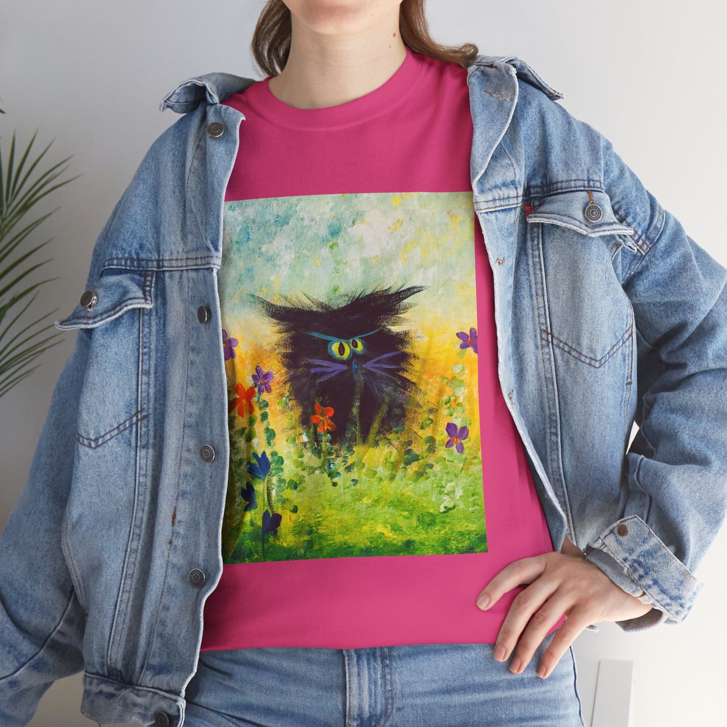 Black Cranky Cat T-Shirt! Free Shipping