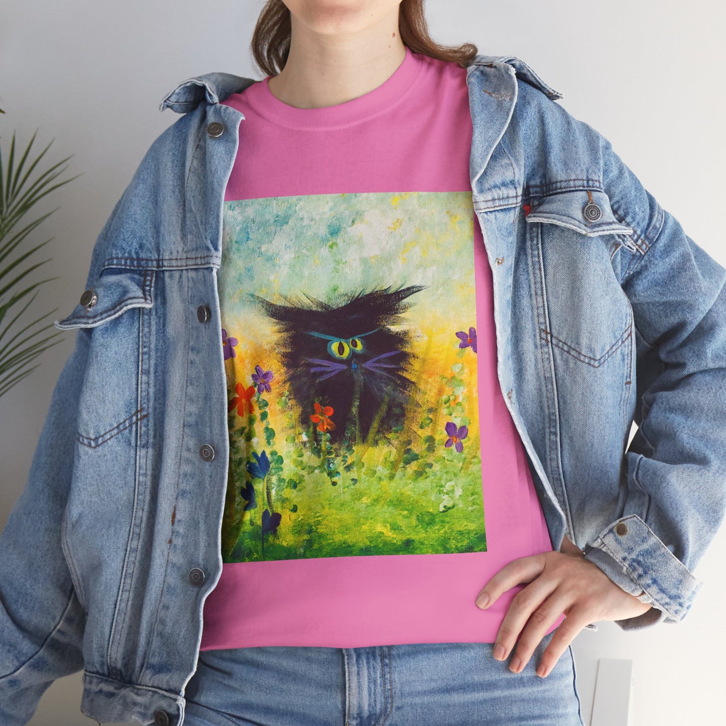 Black Cranky Cat T-Shirt! Free Shipping