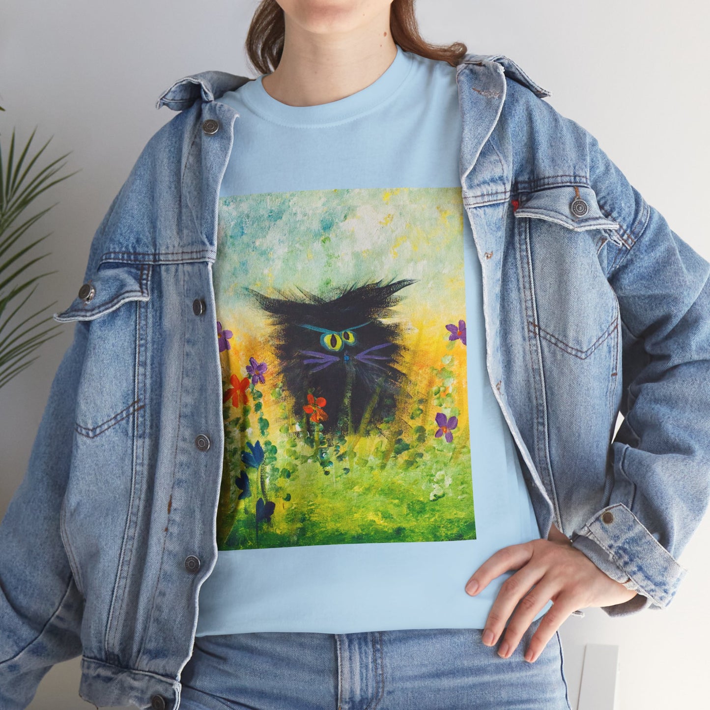 Black Cranky Cat T-Shirt! Free Shipping