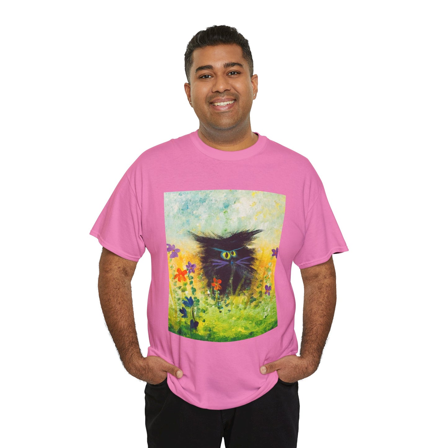Black Cranky Cat T-Shirt! Free Shipping