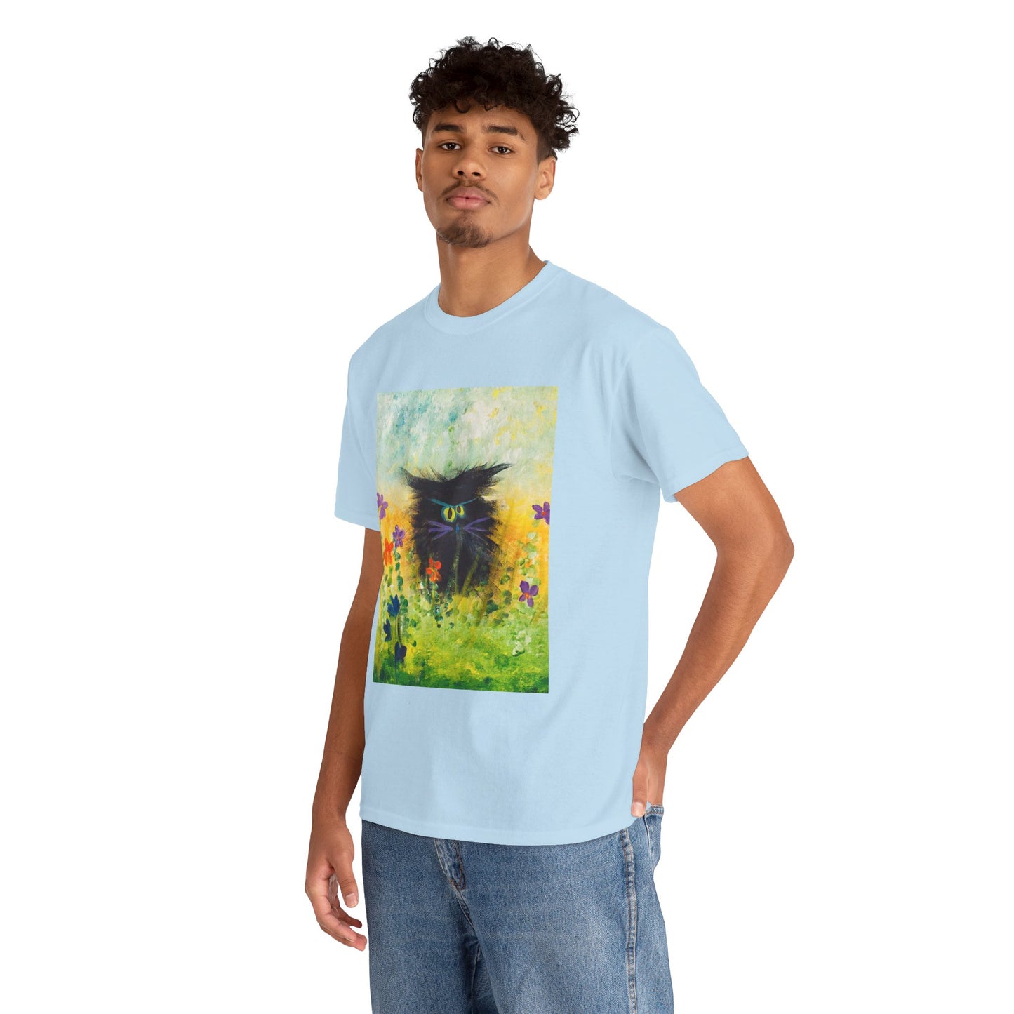 Black Cranky Cat T-Shirt! Free Shipping