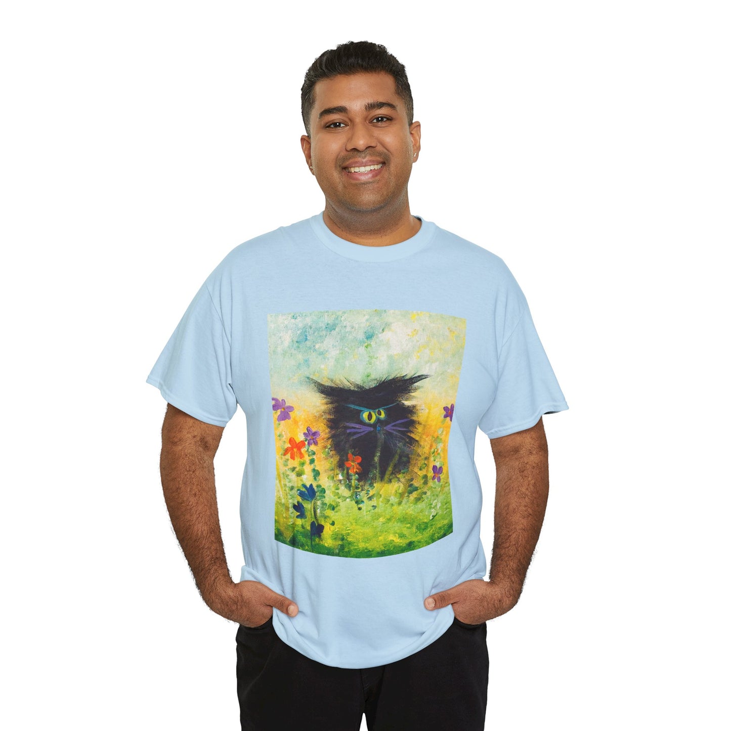 Black Cranky Cat T-Shirt! Free Shipping