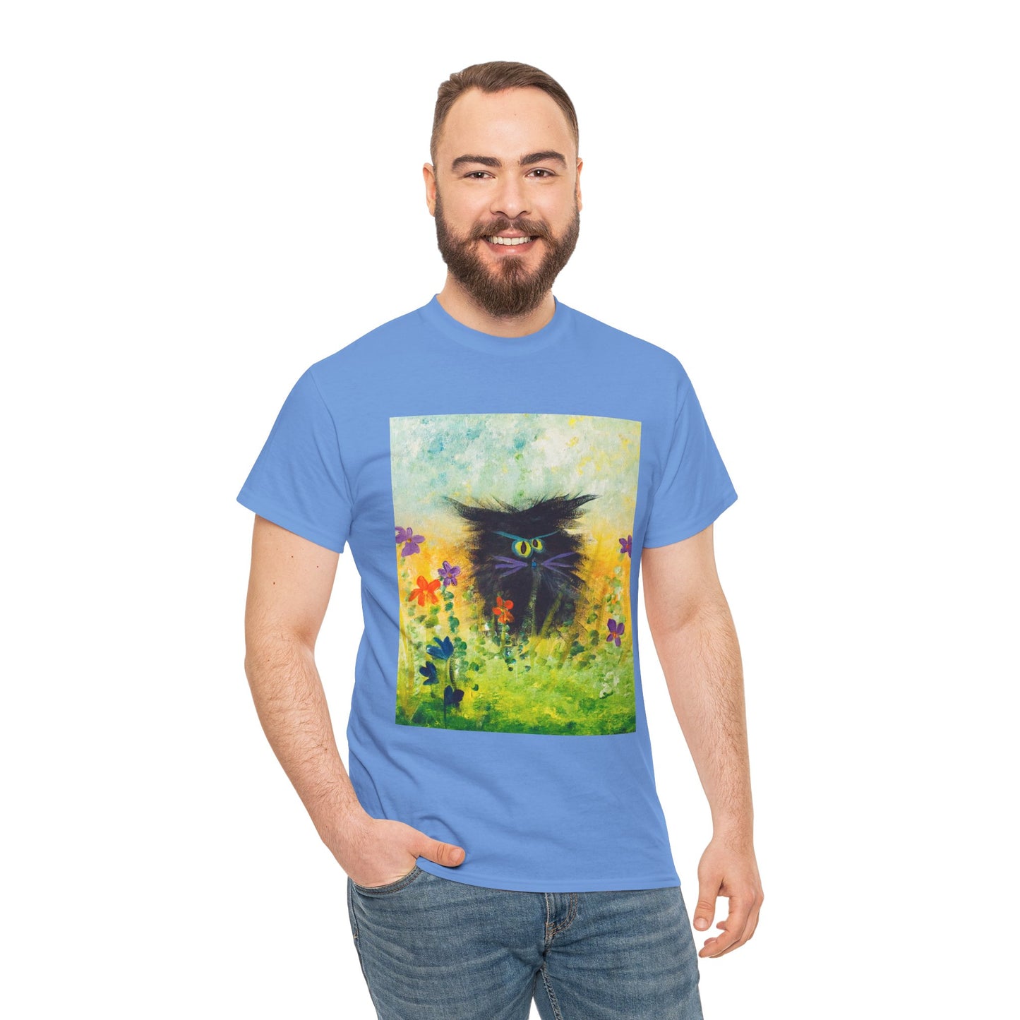 Black Cranky Cat T-Shirt! Free Shipping