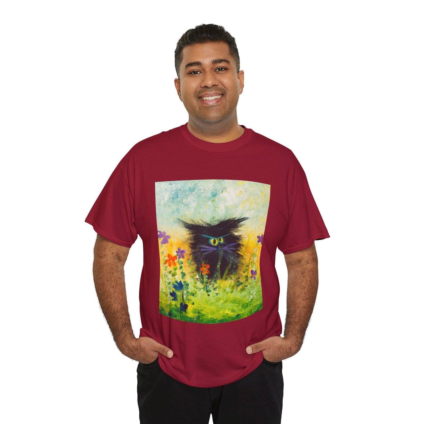 Black Cranky Cat T-Shirt! Free Shipping