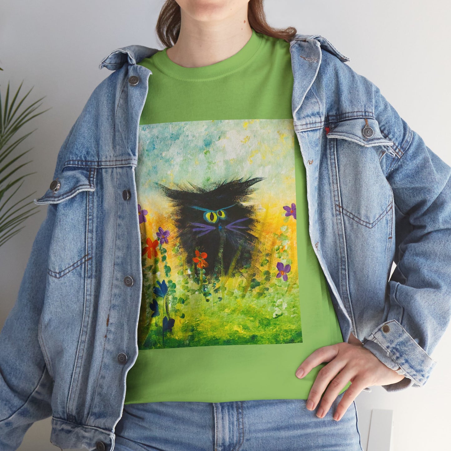 Black Cranky Cat T-Shirt! Free Shipping