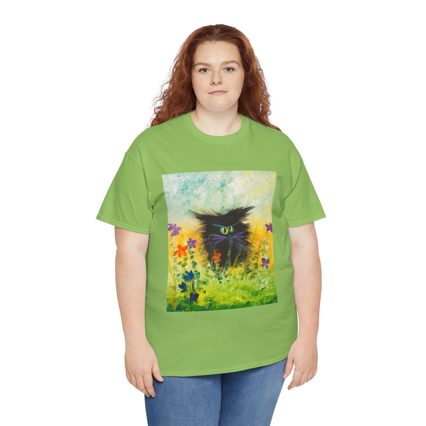 Black Cranky Cat T-Shirt! Free Shipping