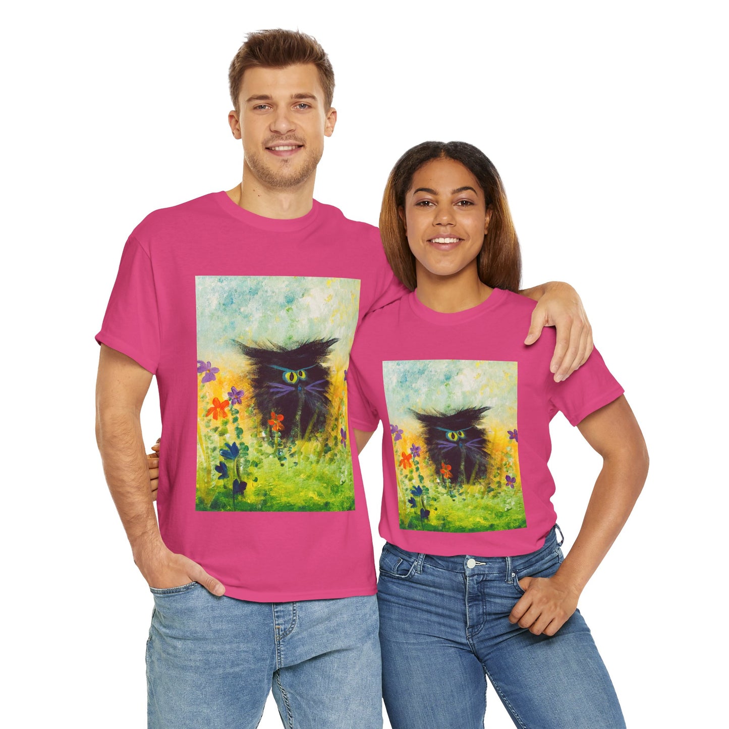 Black Cranky Cat T-Shirt! Free Shipping