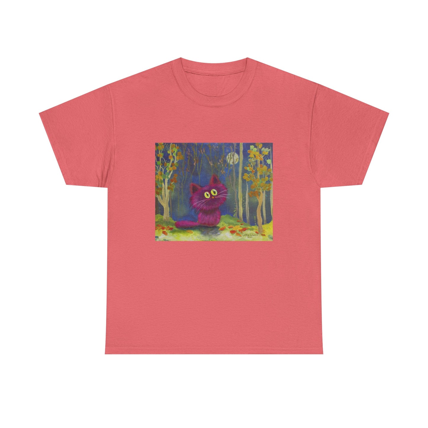 MoonKitten in the Forest Cranky Cat T-Shirt! Free Shipping