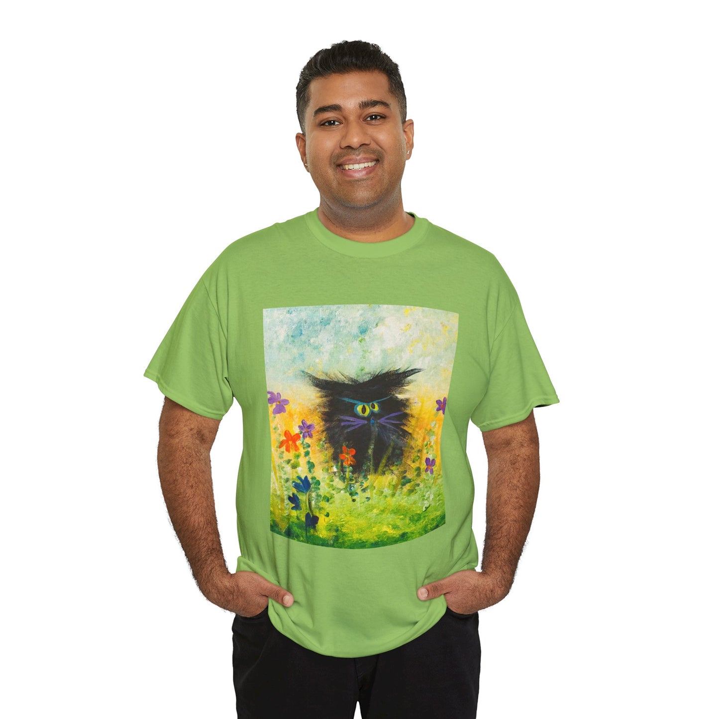 Black Cranky Cat T-Shirt! Free Shipping