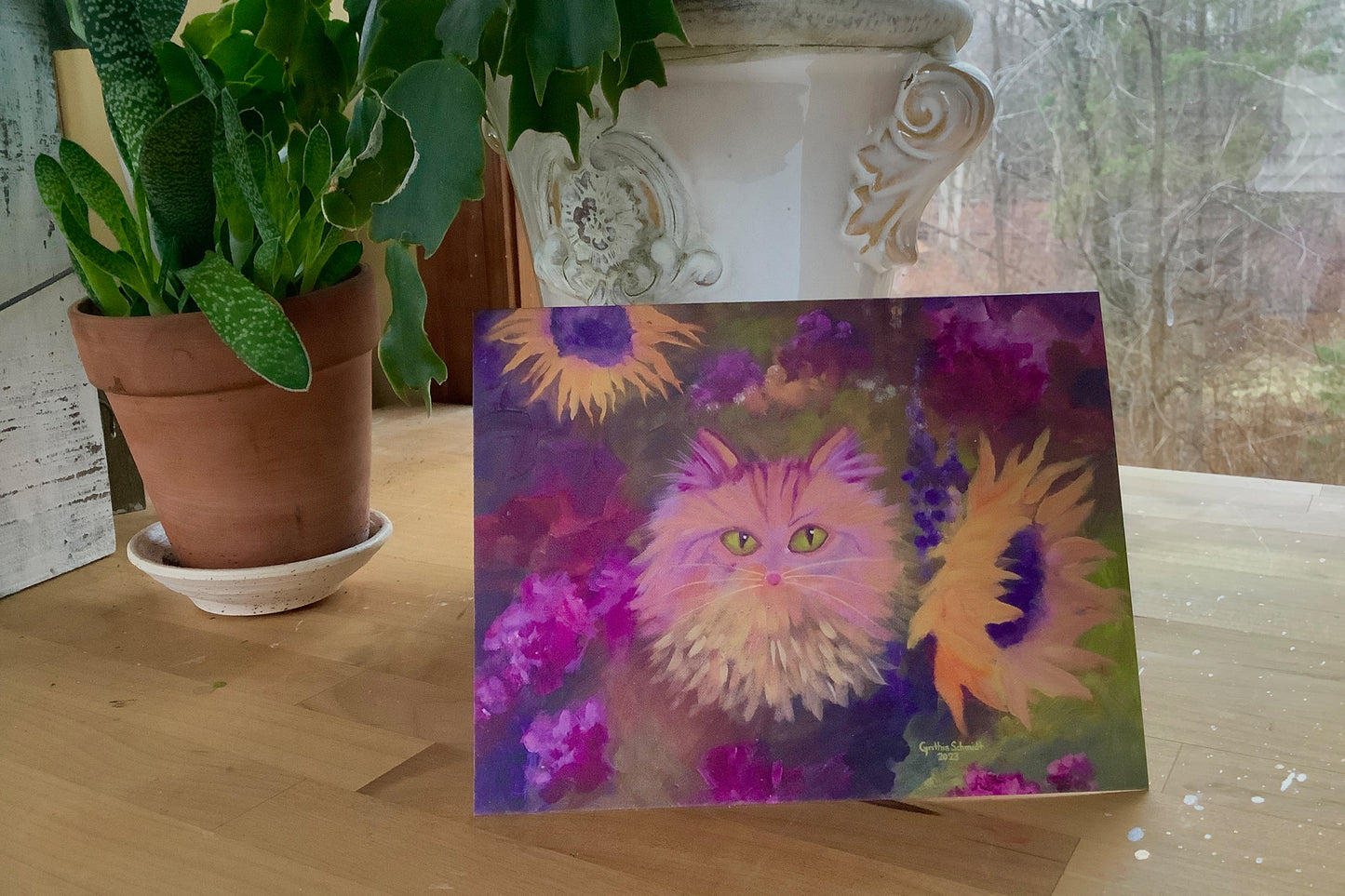 FlowerCat — Note Card