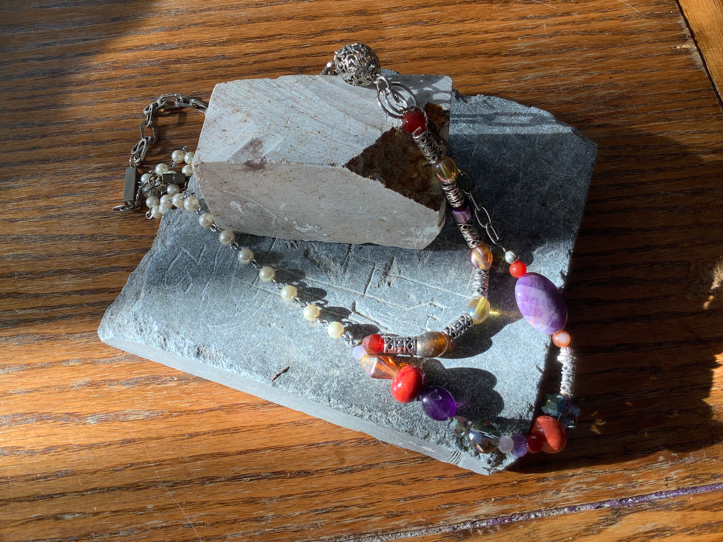 Royal Colors Asymmetrical Necklace