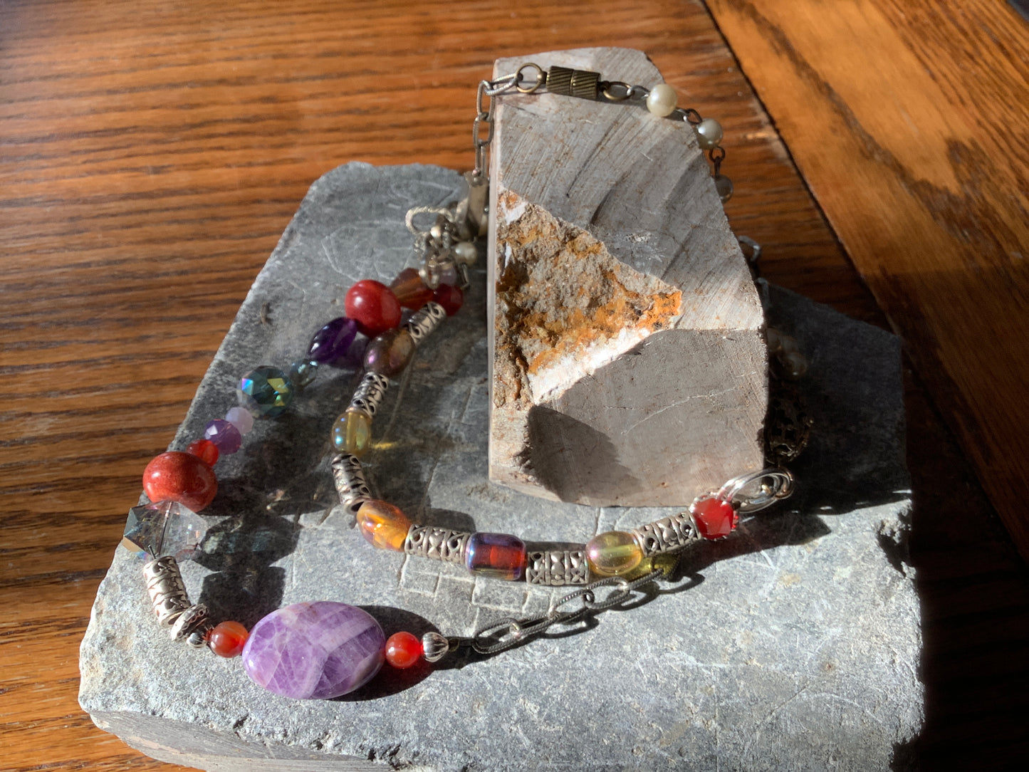Royal Colors Asymmetrical Necklace