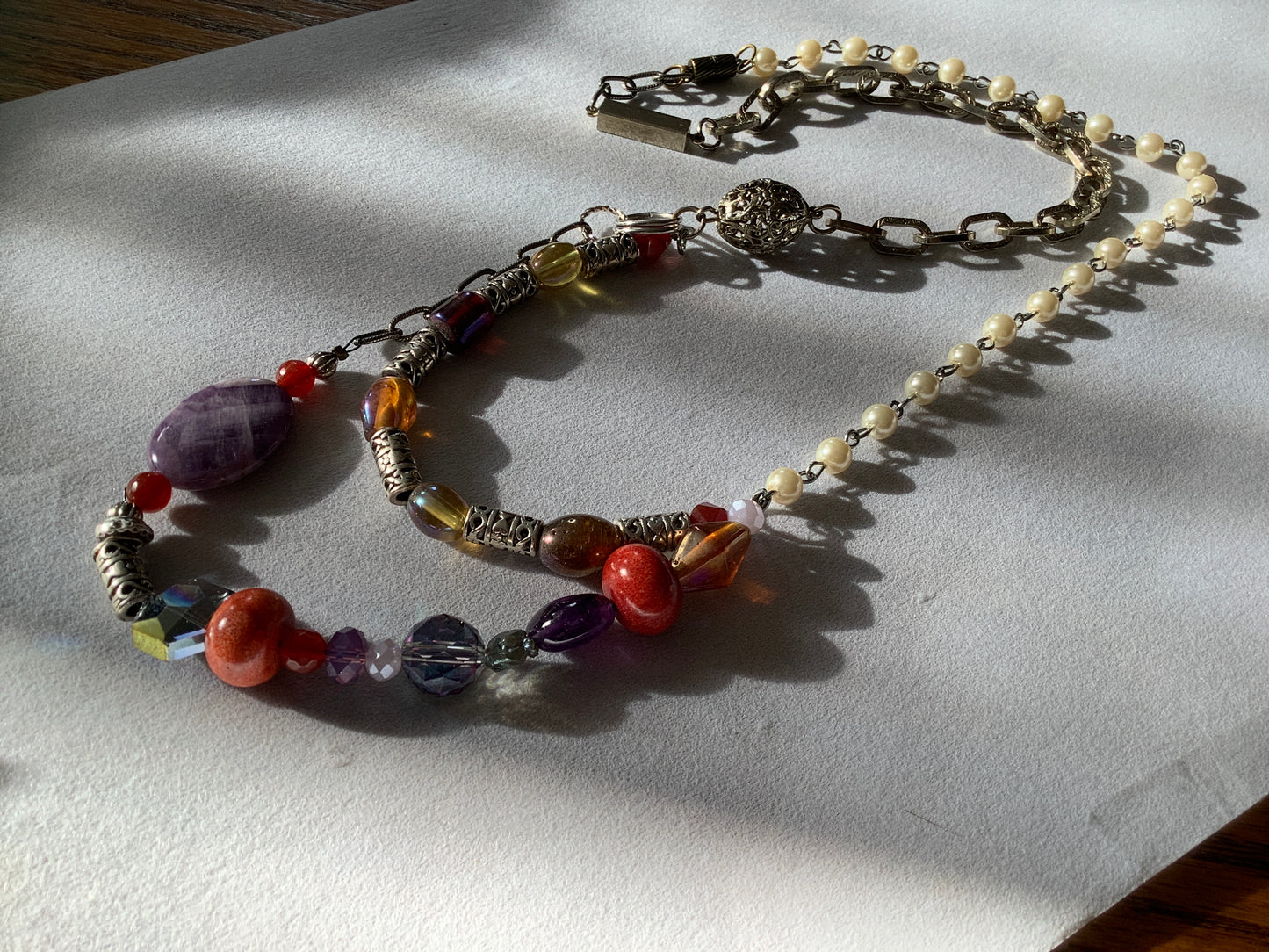Royal Colors Asymmetrical Necklace