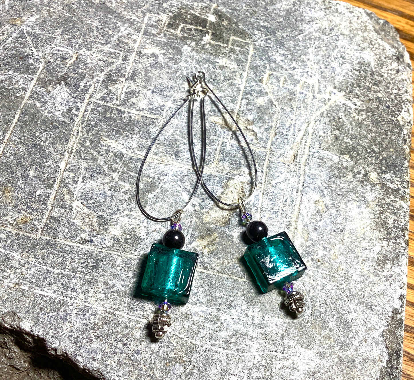 Teal Audacity Earrings