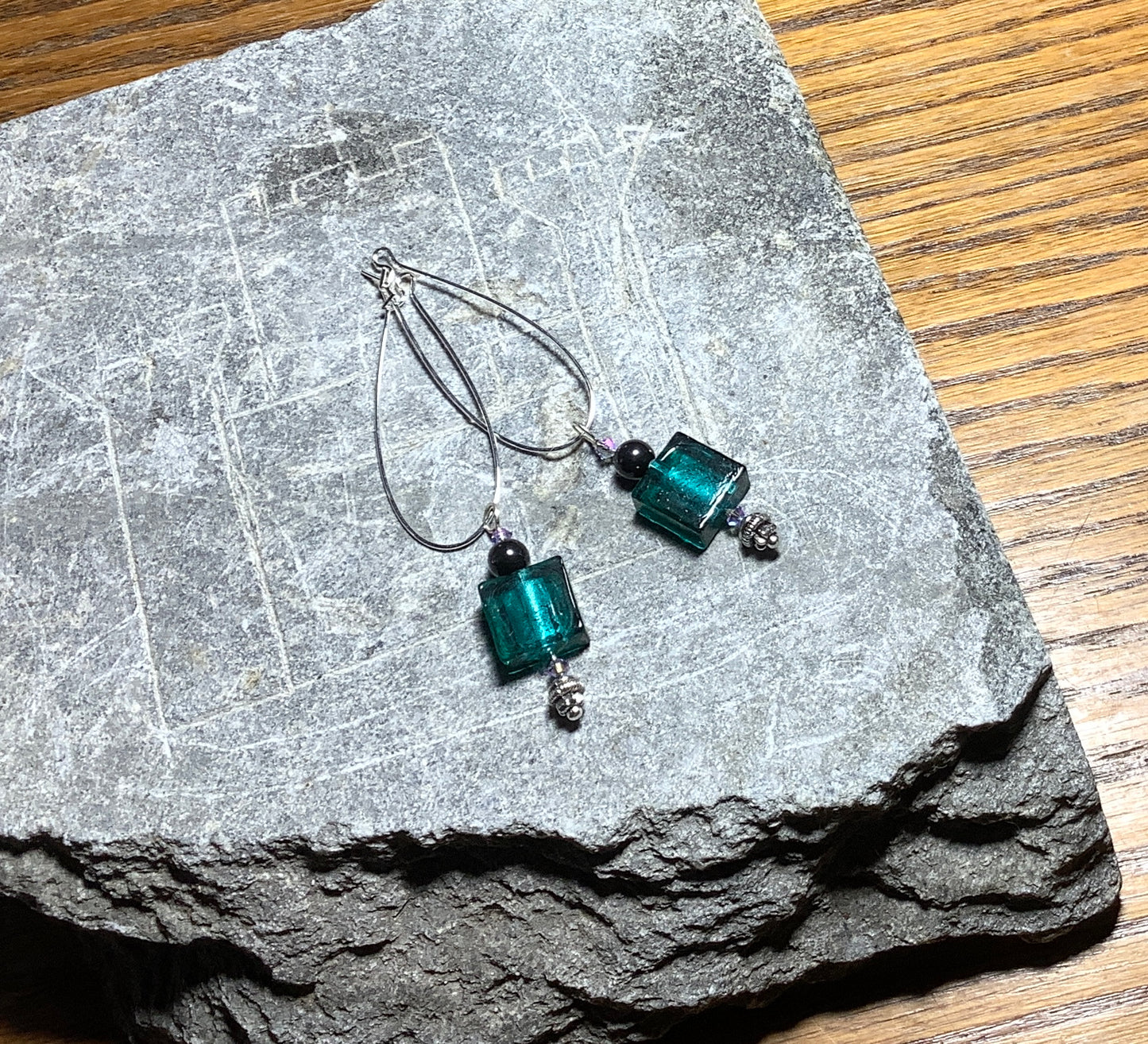 Teal Audacity Earrings