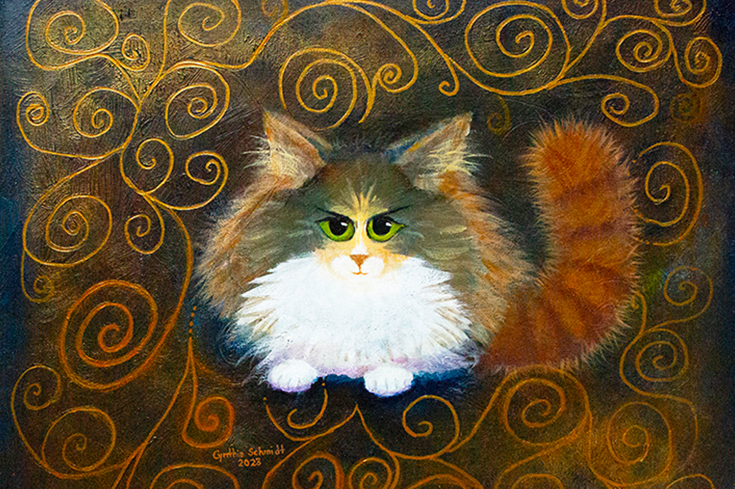 Norwegian Forest Fluffball — Matted Print