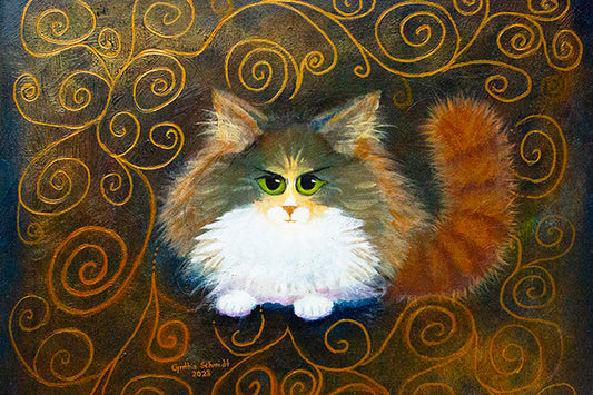 Norwegian Forest Fluffball — Matted Print