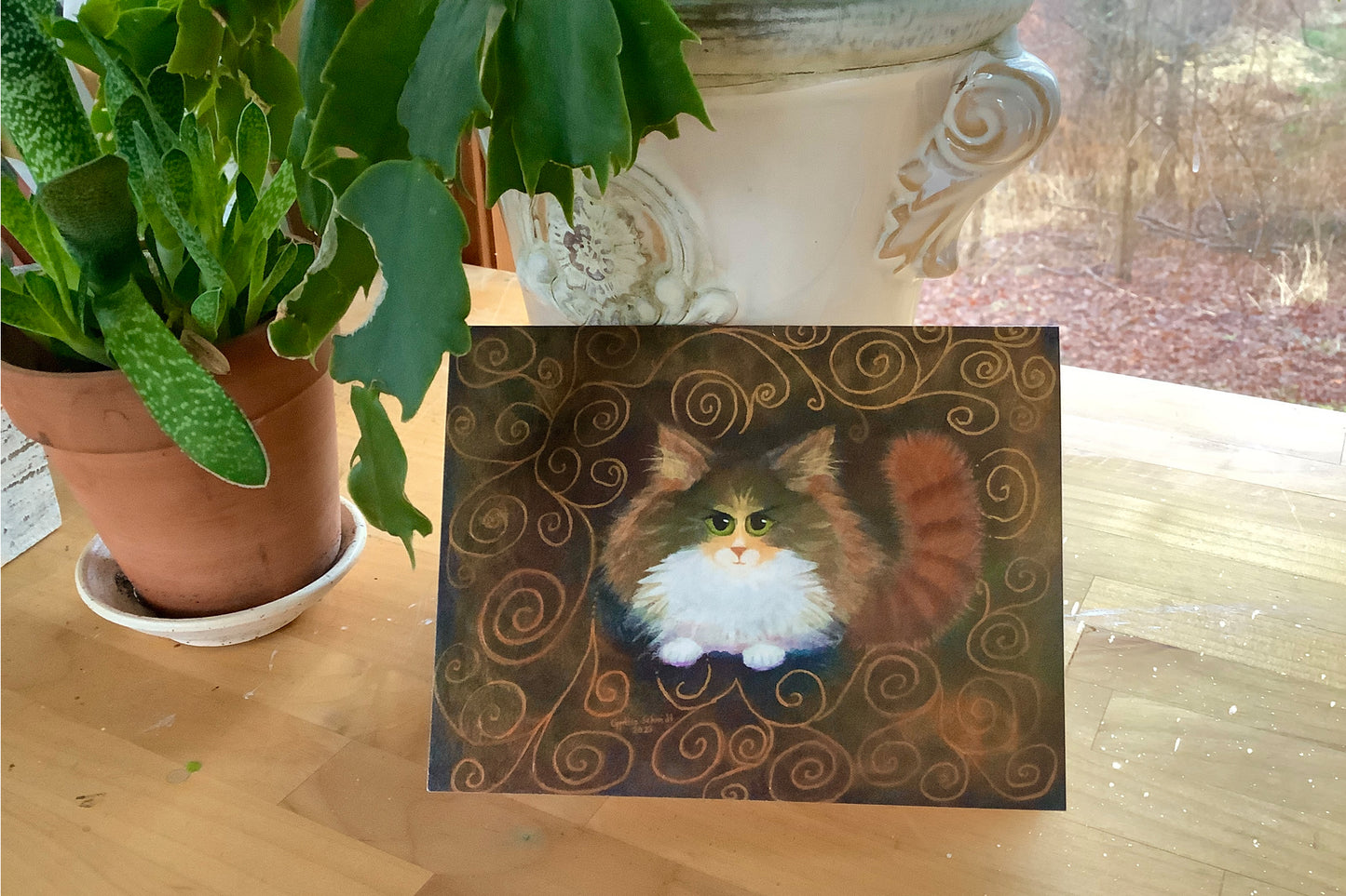 Norwegian Forest Fluffball — Note Card