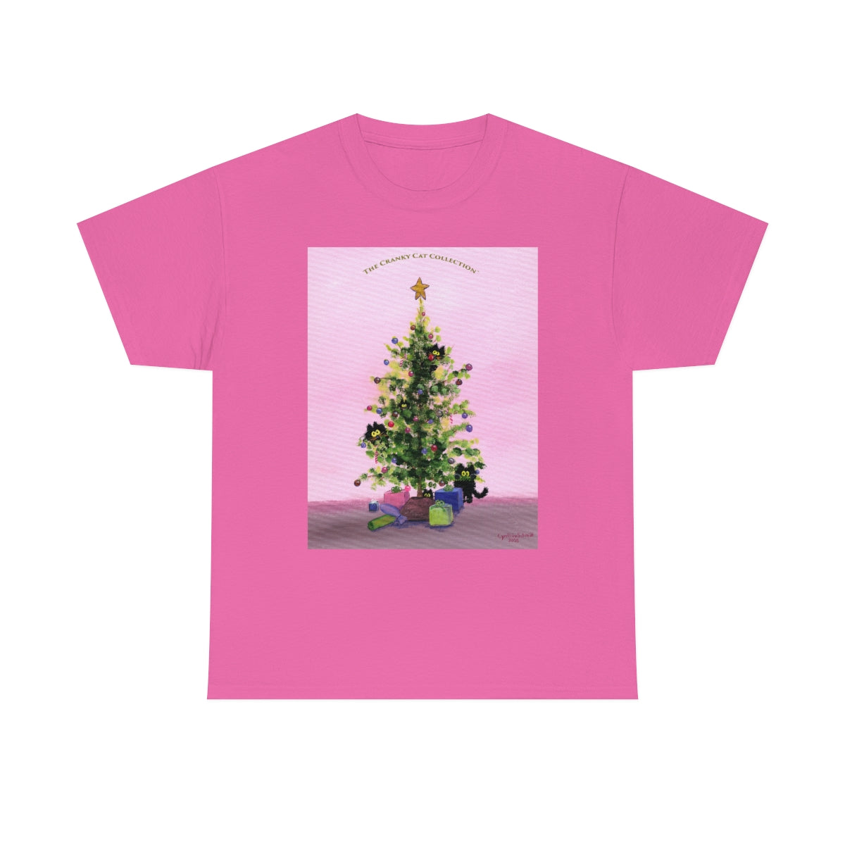Cranky Cats In Your Christmas Tree - T-Shirt! Free Shipping