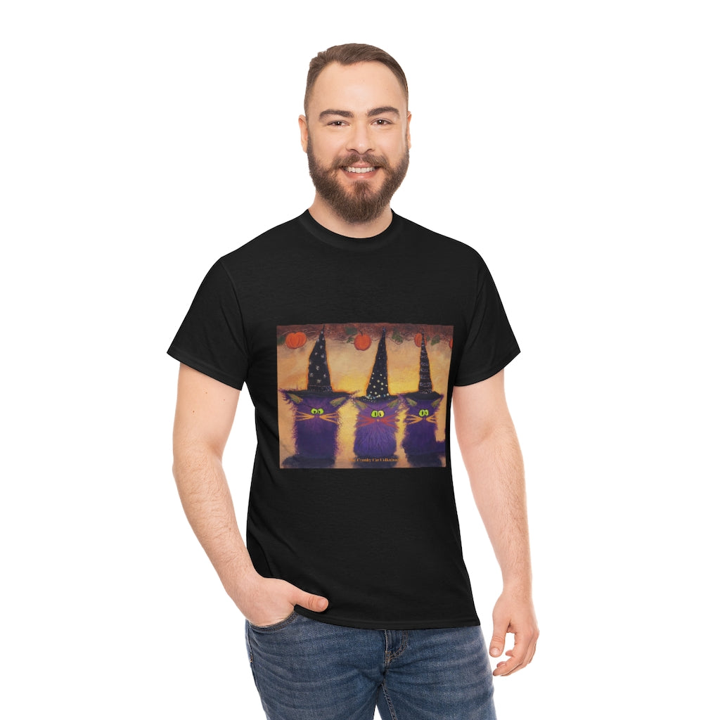 Halloween Witches - Cranky Cat T-Shirt! Free Shipping