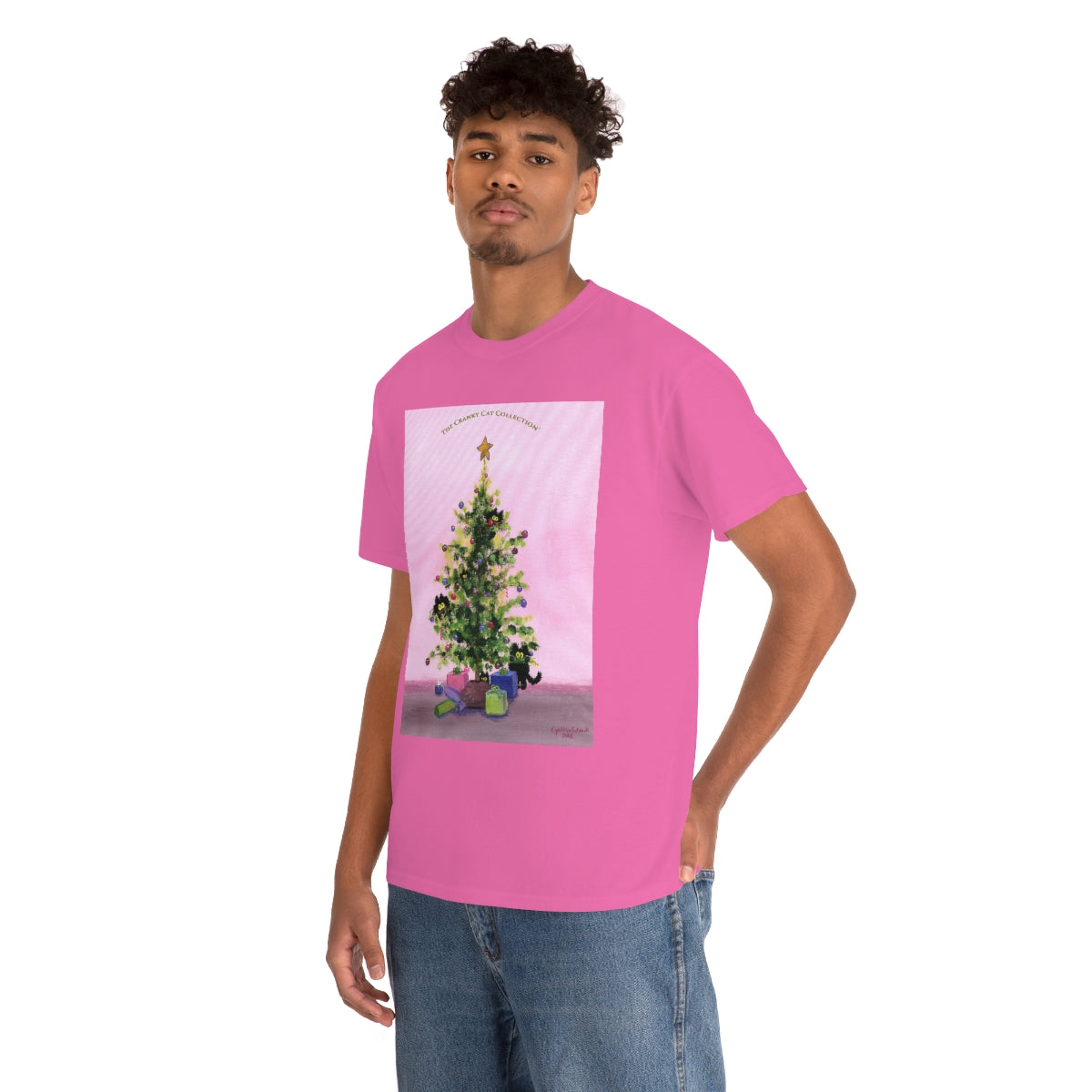 Cranky Cats In Your Christmas Tree - T-Shirt!  Free Shipping