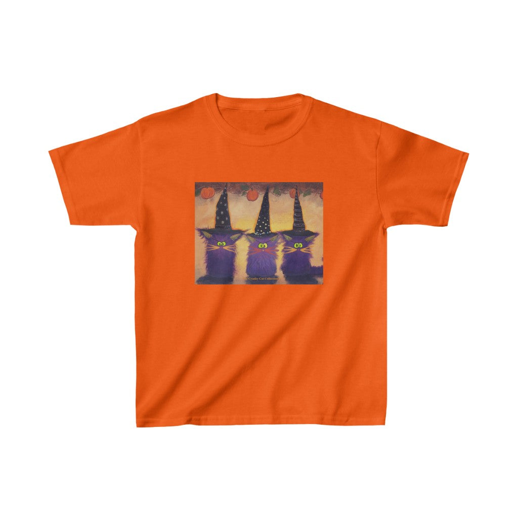 Kids' Halloween Witches Cranky Cat T-Shirt! Free Shipping