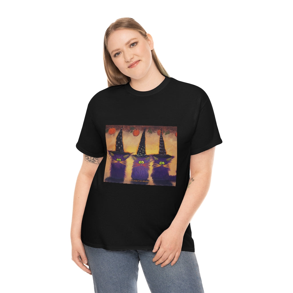 Halloween Witches - Cranky Cat T-Shirt! Free Shipping