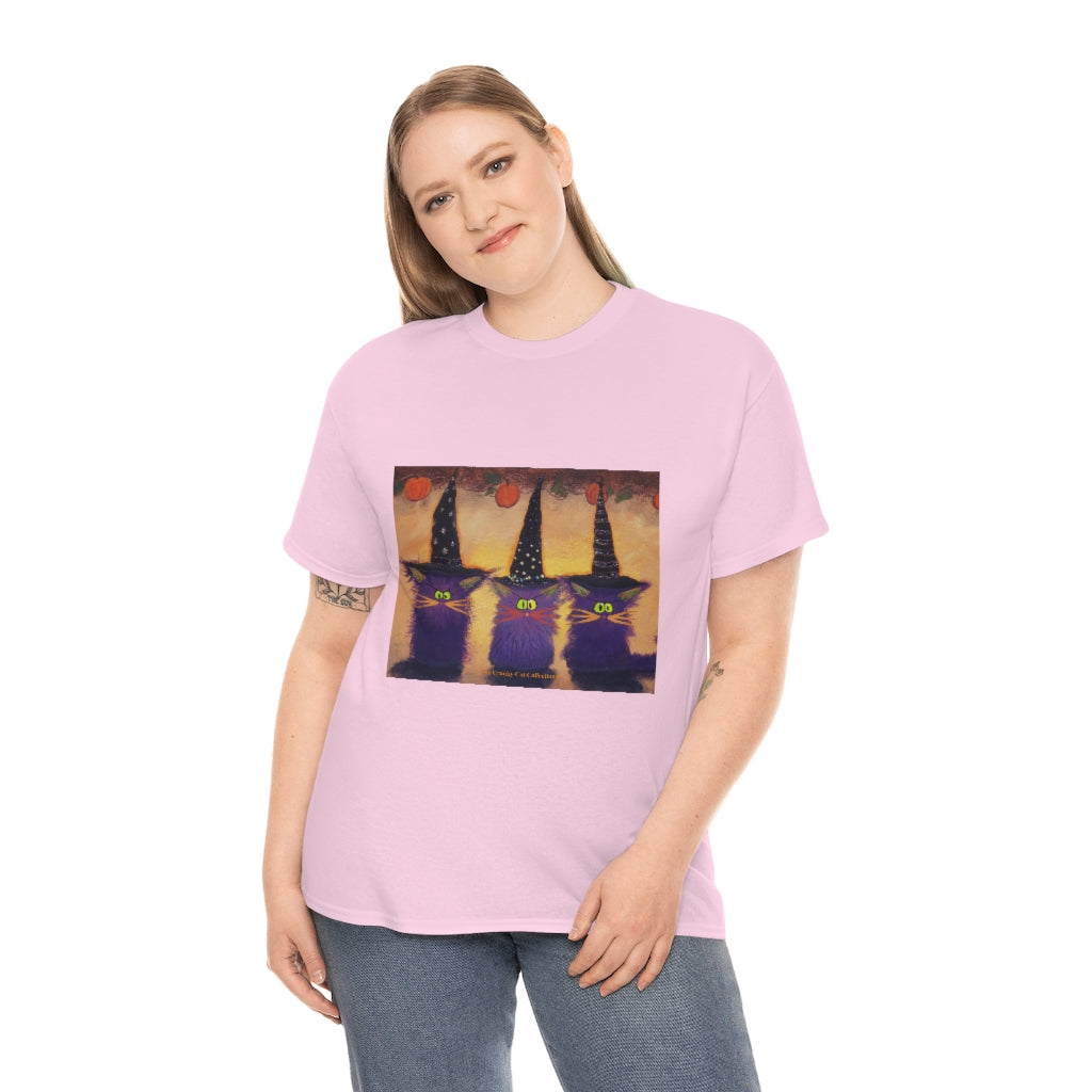 Halloween Witches - Cranky Cat T-Shirt! Free Shipping