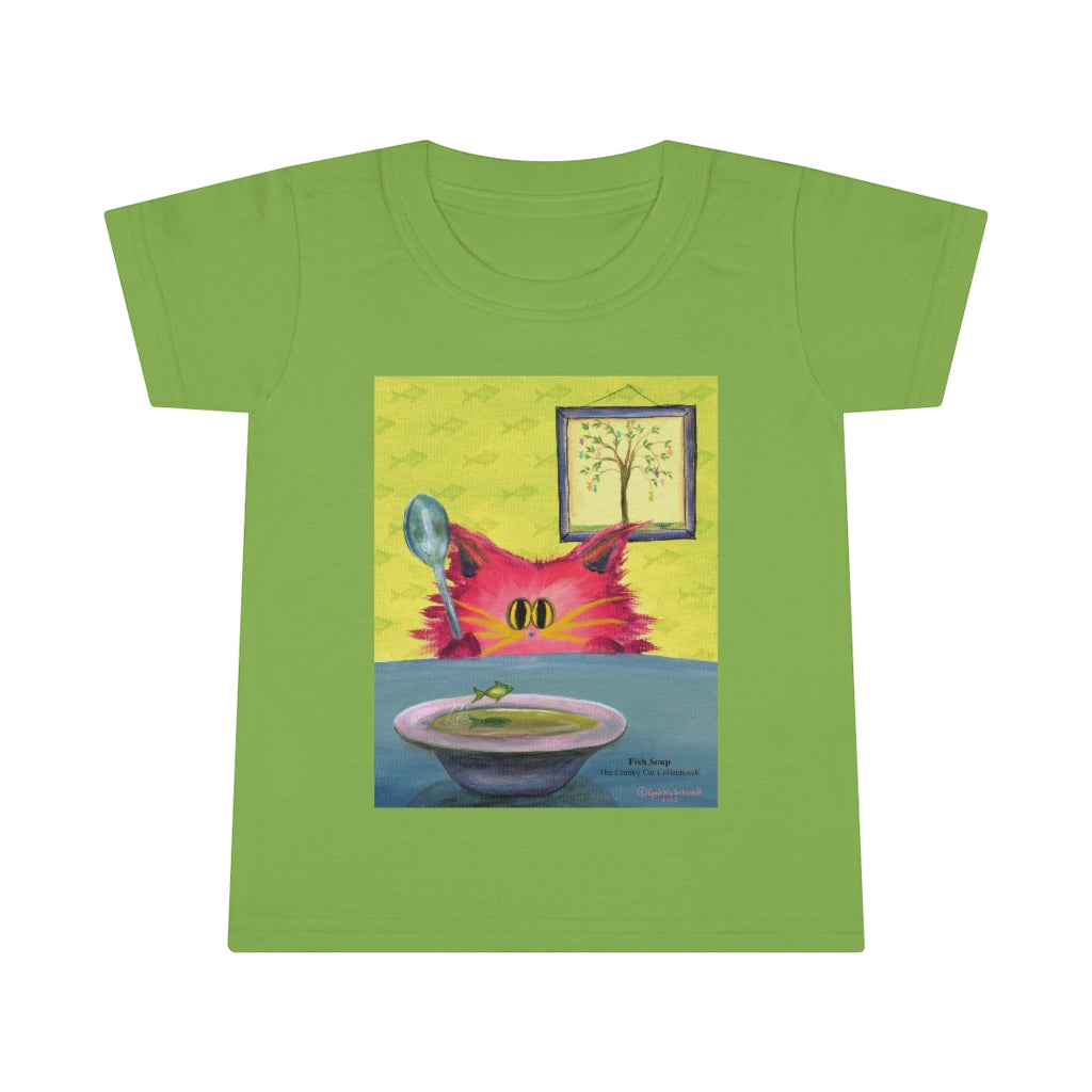 Toddler Sizes - Fish Soup Cranky Cat T-Shirt! Free Shipping