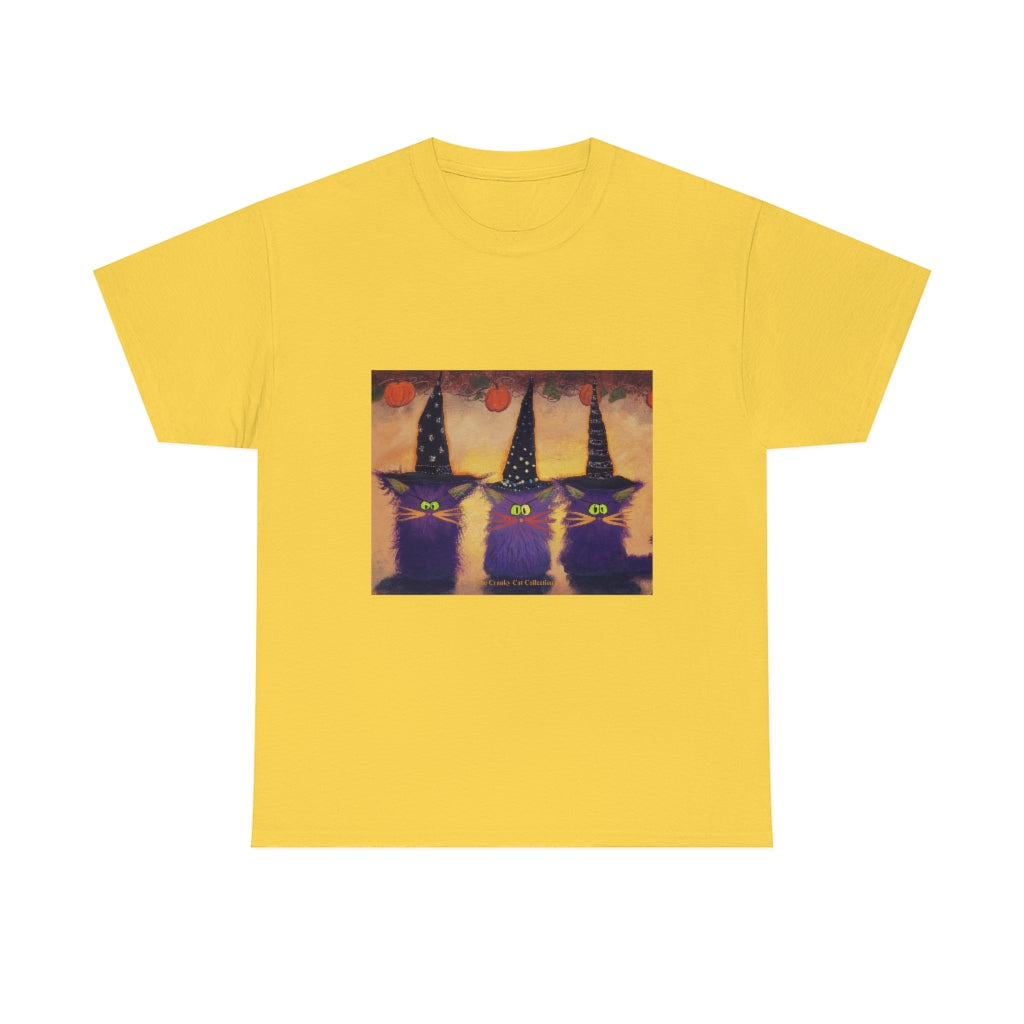 Halloween Witches - Cranky Cat T-Shirt! Free Shipping